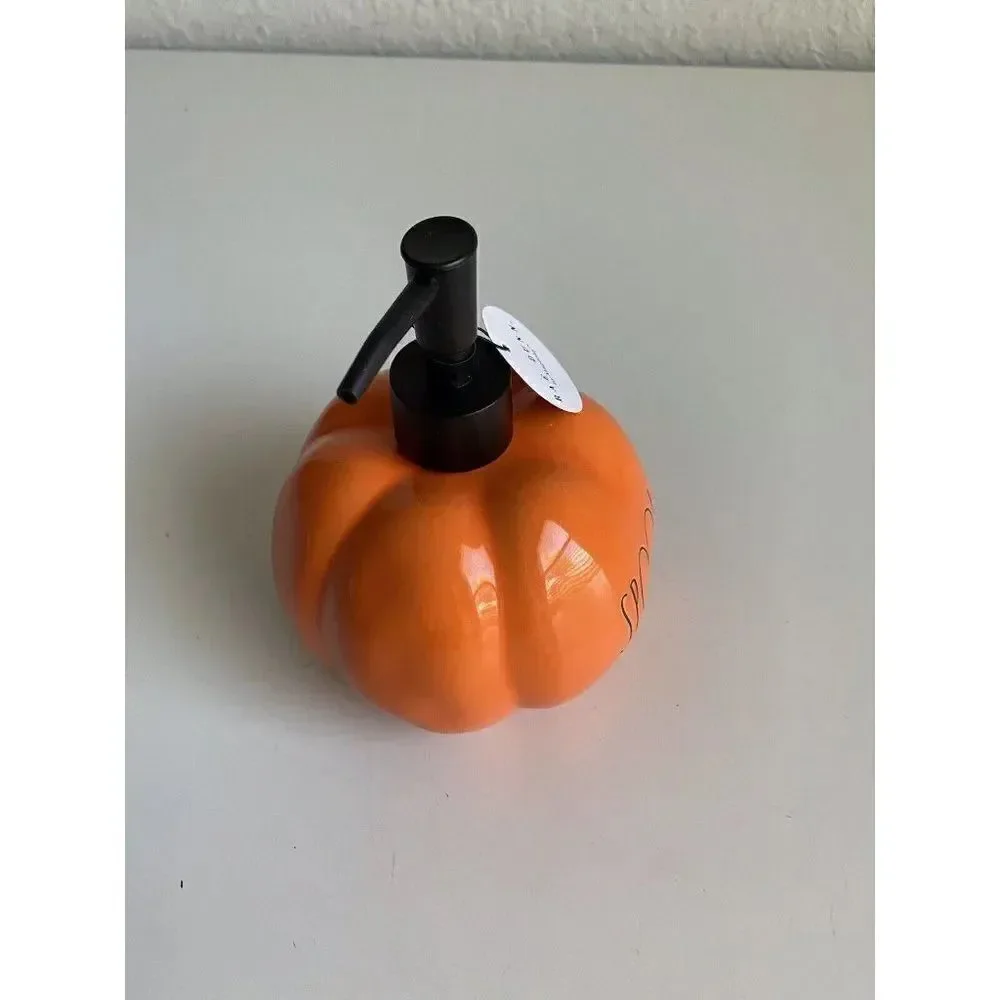 Rae Dunn “Spooky” Pumpkin Soap Lotion Dispenser Halloween 2022 NEW‎